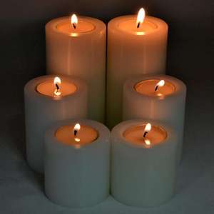 Tùy chỉnh Châu Âu hiện đại trang trí Trắng nhựa nhân tạo tealight chủ - Product Image 4