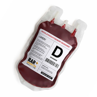 Customized White Matte PP Blood Bag Sticker Waterproof Packaging Label for Low Temperature Blood Storage