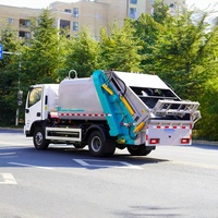 Camion Compacteur de Déchets Diesel Manuel 4x2 à Prix Bas, Vente Directe Usine, Camion Poubelle Mobile avec Composants Clés Moteur et Boîte de Vitesses