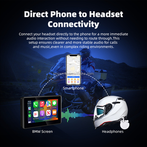 Pantalla de 5 Pulgadas para Motocicleta con Android 14.0, 4GB+64GB, CarPlay, GPS, Pantalla Extraíble, Conexión Inalámbrica CarPlay y Android Auto - Product Image 5