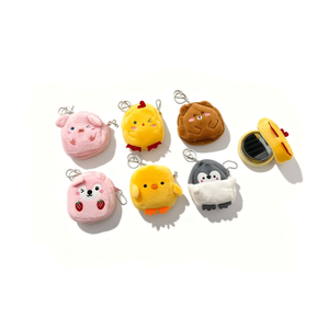 Borsa a Specchio 3D Serie Animali 11CM, Portamonete in Peluche con Portachiavi per Donne, Uomini e Bambini - Product Image 2