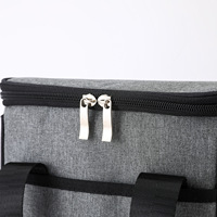 Sac isotherme à vin en polyester pour 2 bouteilles avec fermeture éclair, étanche et rembourré pour les voyages et les pique-niques