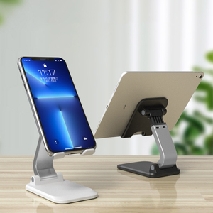 Adjustable Anti slip Metal Desk <strong>Lazy</strong> Mobile Desk Phone Bracket Tablet Holder Foldable Telescopic Desk Mobile Phone Holder - Product Image 5