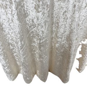 Nappe Ronde Élégante en Velours Blanc Effet Diamant, Jupe de Table Sur Mesure pour Banquet, Restaurant, Décoration Intérieure - Product Image 1