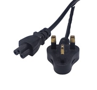 Cable de Alimentación Estándar Estadounidense de 3 Pines, Tipo B a C5, Conector Mickey Mouse, Cobre Puro, para el Mercado Filipino, Fuente de Alimentación para Portátiles
