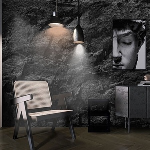<strong>Industrial</strong> Decoration Office Concave-convex Simulated Rock Slab Rock Wall Cloth TV Background Wall <strong>Paper</strong> Stone Wallpaper - Product Image 2