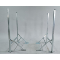 Pieds de table pliables en métal réglables en hauteur, pieds de table télescopiques, pieds de table extensibles H29/39 pouces