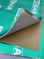 JUNAPAI Feuille d'insonorisation et d'amortissement acoustique pour voiture en caoutchouc butyle et feuille d'aluminium, réduction du bruit automobile, haute et basse température