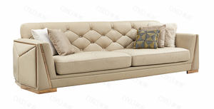 Clubhaus Sitze cke Lounge Schnitts ofa Set Hoher Handlauf 3-teiliges Sofa Italienisch Luxus Vintage Echt leder 1 2 3 Sofa - Product Image 6