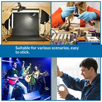 Ruban adhésif noir mat en caoutchouc synthétique pour photographie, fond de scène, absorbant la lumière, non réfléchissant, pour l'exportation