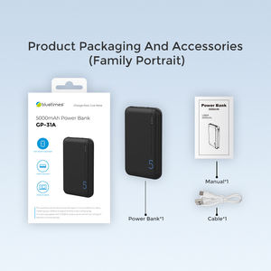 Bluetimes USB-C PD 5000mah Power Banks Support ultra mince Chargeur rapide Power Bank 5000mah pour l'extérieur - Product Image 6