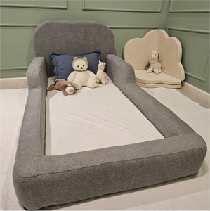 Cama Infantil Moderna de Piso 2026, Tapicería de Poliéster Cómoda y Ecológica, Sin Estructura, con Diseño Bajo para Dormitorio - Product Image 5