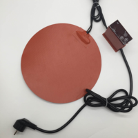 220 volts 1000w coussin chauffant électrique flexible en silicone avec contrôle de température pour imprimante 3d