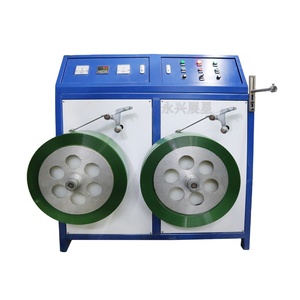 Machine à enrouler les sangles d'emballage en PET semi-automatique <span class=keywords><strong>électrique</strong></span>, <span class=keywords><strong>enrouleur</strong></span> <span class=keywords><strong>de</strong></span> sangles à double station avec moteur et roulement <span class=keywords><strong>de</strong></span> haute précision - Product Image 1