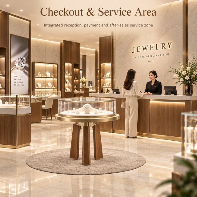 Accept Custom Modular Jewelry Store Design and Fit-out Service Turnkey Shopfitting & Full Factory Shop Fit-Out Solution
