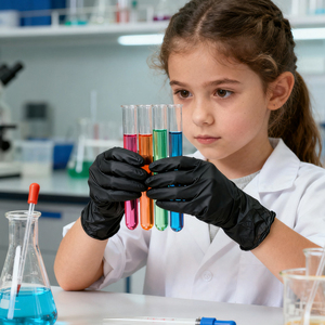 Không Có Găng Tay Cao Su Nitrile Không Bột XS Đen Găng Tay Nitrile Hộp 100 Giá Rẻ Nhất Nhà Máy Giá Cho Trẻ Em Sơn Thủ Công Mỹ Nghệ - Product Image 5