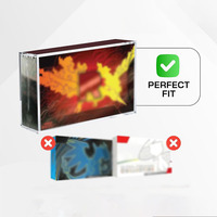Boîte de protection en acrylique résistante aux UV pour boîte de collection TCG UPC, étui anti-poussière