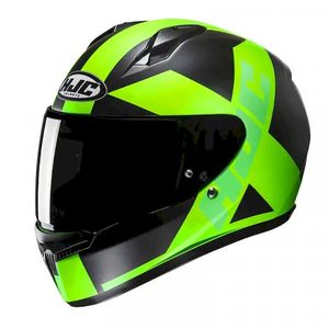 Casco Integrale per Moto HJC C10 Nero Verde Taglia M in Policarbonato - Product Image 1