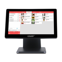 Sistema POS de Doble Pantalla Personalizado, Core I5, Windows, Terminal Punto de Venta Táctil de 15.6'' con Pantalla para el Cliente