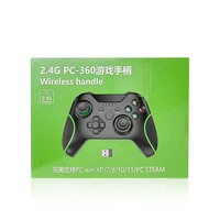Nouvelle arrivée PC168 Manette de jeu sans fil 2.4G avec vibration pour PC et TV Box Double vibration