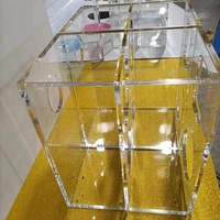 Klarer Acryl-Rechteck-Treiber Versiegeltes Tieftöner gehäuse Acryl box Acryl gehäuse für Lautsprecher