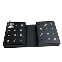 Individuelles Kunstwerk 24-Tage-Schokoladen-Adventskalender Geschenkbox mit UV-Beschichtung und Glanzlaminierung