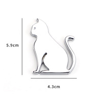 Autocollant de badge d'emblème en métal 3D personnalisé pour voiture, moto, autocollants de carrosserie chromés avec logo personnalisé