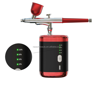 Mini aérographe portable avec charge USB, pistolet à air comprimé, aérographe sans fil pour le maquillage, les tatouages, la peinture DIY - Product Image 1