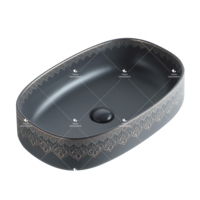 Articles sanitaires Offre Spéciale en céramique comptoir de bonne qualité lavabo fait à la main salle de bain de luxe lavabo d'art