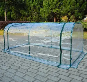 Large Walk In Greenhouse Clear Tarpaulin PVC Garden Curtain Outdoor