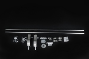 Barre de poussée verticale pour porte d'évasion, dispositif de sortie de panique SUS304 à Double porte - Product Image 4