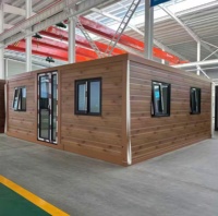 Maison préfabriquée pliable à double aile de 20 pieds et 40 pieds - Maison conteneur personnalisable 2 chambres 1 salon / 3 chambres 1 salon
