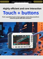 NOUVEAU Oscilloscope/Multimètre/Générateur de signaux 3-en-1 - Testeur de formes d'onde portable haute précision avec écran tactile 7 pouces USB-C pour