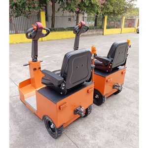 Véhicule de traction électrique de type remorque de 3000 kg 1100 N et petit véhicule de manutention monté <span class=keywords><strong>sur</strong></span> remorque, remorque à roues en caoutchouc plein - Product Image 4