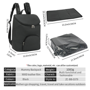 <span class=keywords><strong>Sac</strong></span> à dos de voyage pour maman, <span class=keywords><strong>sac</strong></span> à couches avec plusieurs poches, toutes saisons - Product Image 5