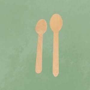 Juego de Cubiertos Desechables de Madera Clásicos, Ecológicos, Seguros para Alimentos, para Bodas, Cenas Familiares, Picnics, Campamentos, Cocina Casera - Product Image 1