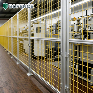 <span class=keywords><strong>Valla</strong></span> de Seguridad Industrial de Aluminio para Taller, Marco Metálico Reforzado, Soldadura sin Costuras, Anticorrosión, Separación de Áreas de Maquinaria - Product Image 1