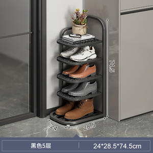 Scarpiera multistrato per piccoli appartamenti piccoli ripiani stretti in <span class=keywords><strong>ferro</strong></span> <span class=keywords><strong>battuto</strong></span> porta della casa scarpiere in acciaio - Product Image 5