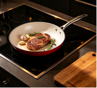 Poêle en fonte 28 cm, ustensile de cuisine, poêle à frire