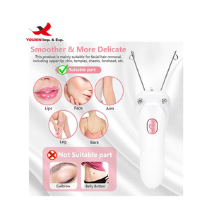Épilateur électrique à fil pour l'<span class=keywords><strong>épilation</strong></span> des poils, design papillon, <span class=keywords><strong>prix</strong></span> bas, pour femmes, pour le visage, avec fil en coton - Product Image 2