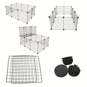 Pratique bricolage pliable grille Pet <span class=keywords><strong>Cage</strong></span> clôture bouton Portable intérieur <span class=keywords><strong>lapin</strong></span> enceinte modulaire combinaison <span class=keywords><strong>Cage</strong></span> pour petits animaux - Product Image 1
