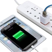 DENIXI Dual SUB Interface 2.1A carré Charge rapide HeadWall Universal US Plug Portable 10W Chargeur de téléphone portable