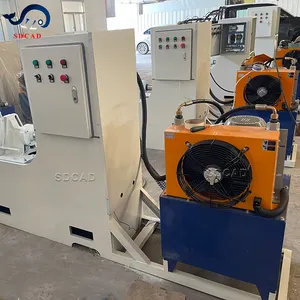 SDCAD Brand Sectional Helical Spiral Blade Screw Conveyor Flight Bending Hydraulic Press Cold Rolling Forming Qualified Machine