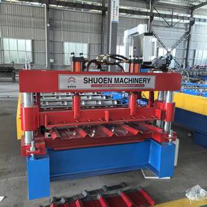 Macchina per la Formatura di <span class=keywords><strong>Tegole</strong></span> Met <span class=keywords><strong>Coppo</strong></span> Popolare in Europa, Macchina per la Produzione di Lamiere per Tetti a Gradini - Product Image 1