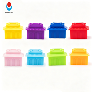 Figuras de Construcción en Miniatura para Juegos de Mesa 3D, Marcadores de Propiedad en Forma de Casa de Plástico Portátiles, Fichas de Juego de Construcción en Miniatura - Product Image 1