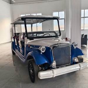 Carrito de Golf de Lujo de 8 Plazas, Estilo 2025, para Turismo y Playa, con Luces LED Clásicas Vintage, Neumáticos, Autonomía de 50-70 km, Capacidad para 6 Personas - Product Image 4
