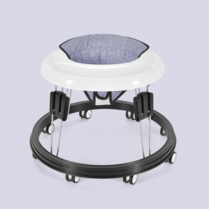Chaise haute multifonctionnelle et trotteur <span class=keywords><strong>d</strong></span>'<span class=keywords><strong>occasion</strong></span> 4-en-1 avec roues, musique et jouets de dessin animé pour bébé - Product Image 5