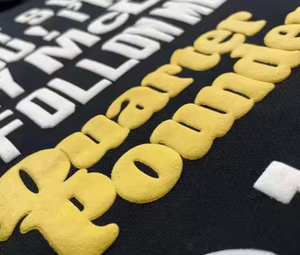 Dropshipping Vente en gros T-shirt uni surdimensionné 100% coton personnalisé T-shirt lourd en mousse personnalisé 3d Logo Men Puff Print T Shirt - Product Image 3