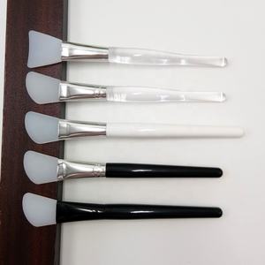 แปรงปัดมาส์กหน้าซิลิโคนด้ามจับยาวโปร่งใสทำจากคริสตัลอุปกรณ์แต่งหน้าเครื่องสำอาง - Product Image 6