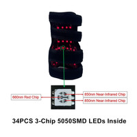Bungkus terapi lampu merah baru, untuk kaki anjing lampu LED 660nm 850nm pereda nyeri